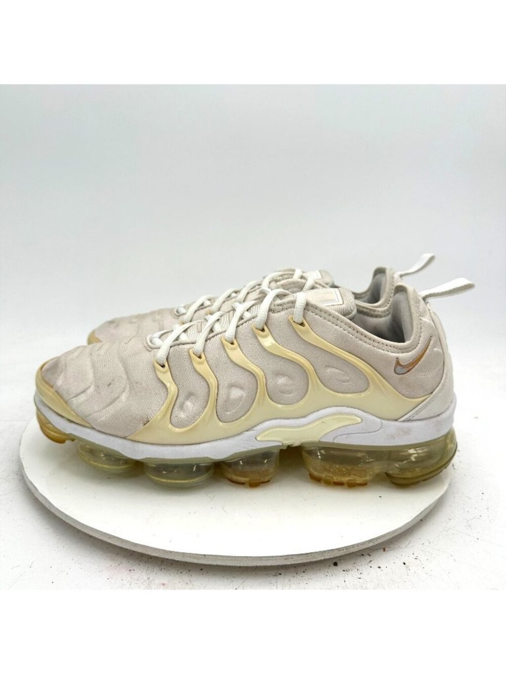 Nike Air VaporMax Plus Men Size 9 924453-100 White Platinum Running Shoes